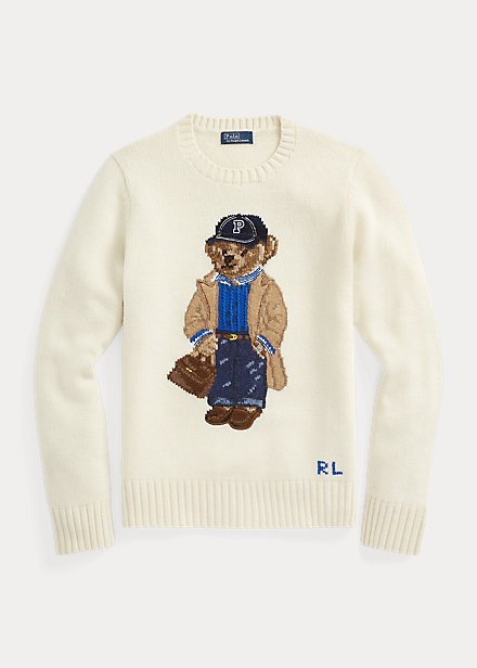POLO RALPH LAUREN POLO BEAR WOOL-BLEND SWEATER