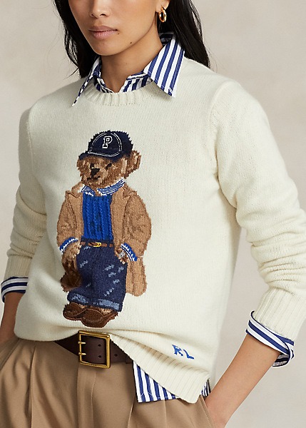 POLO RALPH LAUREN POLO BEAR WOOL-BLEND SWEATER