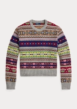 POLO RALPH LAUREN FAIR ISLE WOOL-BLEND CREWNECK SWEATER