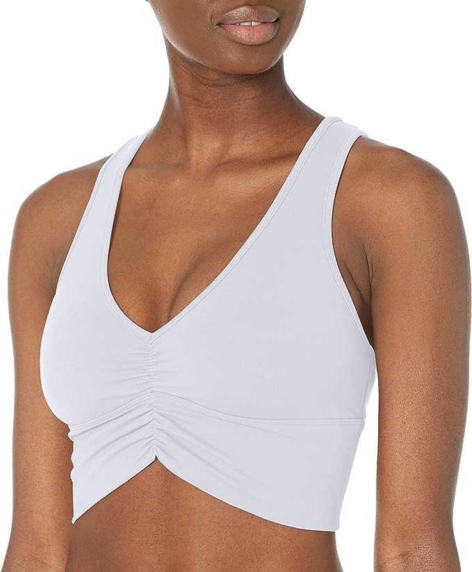 ALO YOGA WOMEN'S WILD THING BRA -  WHITE