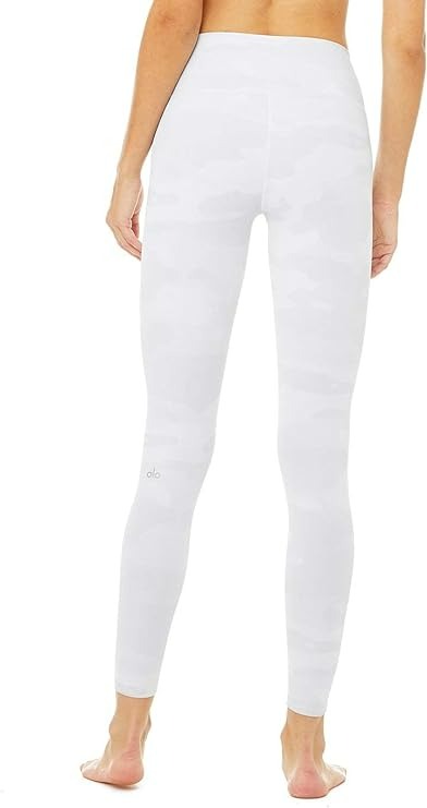 ALO YOGA WOMEN'S HIGH WAIST VAPOR LEGGING - WHITE CAMOUFLAGE