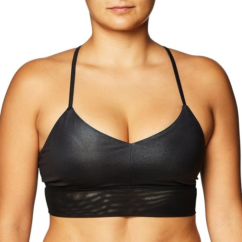 ALO YOGA WOMEN'S LAVISH BRA -  BLACK