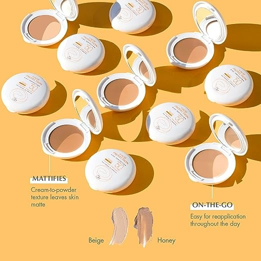 EAU THERMALE AVENE MINERAL HIGH PROTECTION BEIGE TINTED COMPACT, BROAD SPECTRUM SPF 50 - 0.35 OZ