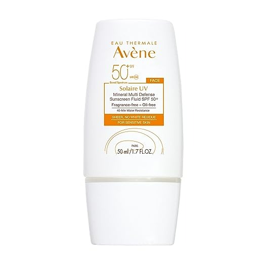 EAU THERMALE AVèNE SOLAIRE UV MINERAL MULTI-DEFENSE SUNSCREEN FLUID SPF 50+ - 1.7 FL OZ