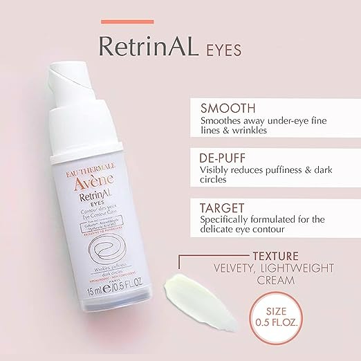 EAU THERMALE AVENE - RETRINAL EYES - RETINALDEHYDE & HYALURONIC ACID - 0.5 FL OZ