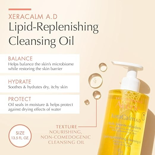 EAU THERMALE AVENE XERACALM A.D LIPID-REPLENISHING CLEANSING OIL - 13.5 FL OZ