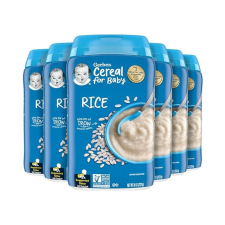 GERBER BABY CEREAL 1ST FOODS RICE - 8 OZ - 6'LI PAKET