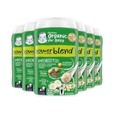 GERBER ORGANIC BABY FOOD PROBIOTIC OATMEAL CHICKPEA BANANA & CHIA CEREAL - 8 OZ - 6'LI PAKET