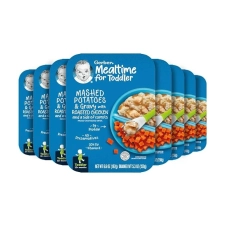 GERBER MEALTIME FOR TODDLER MASHED POTATOES & GRAVY WITH ROASTED CHICKEN & CARROTS - 6.6 OZ - 8'LI PAKET