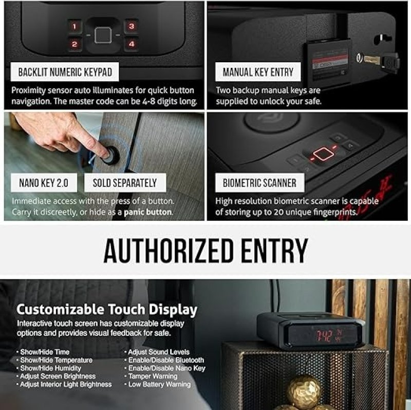 VAULTEK SMART STATION HOME CENTRIC BIOMETRIC SMART SAFE