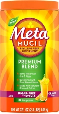 METAMUCIL PREMIUM BLEND, DAILY PSYLLIUM FIBER POWDER SUPPLEMENT - 180 KULLANIMLIK