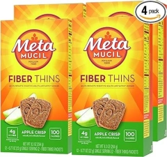 METAMUCIL FIBER THINS DAILY PSYLLIUM HUSK FIBER SUPPLEMENT - 12 ADET