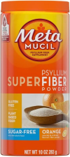 METAMUCIL PSYLLIUM SUGAR-FREE SUPER FIBER POWDER - 10 OZ