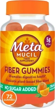 METAMUCIL DAILY FIBER GUMMIES, ORANGE FLAVORED - 72 ADET