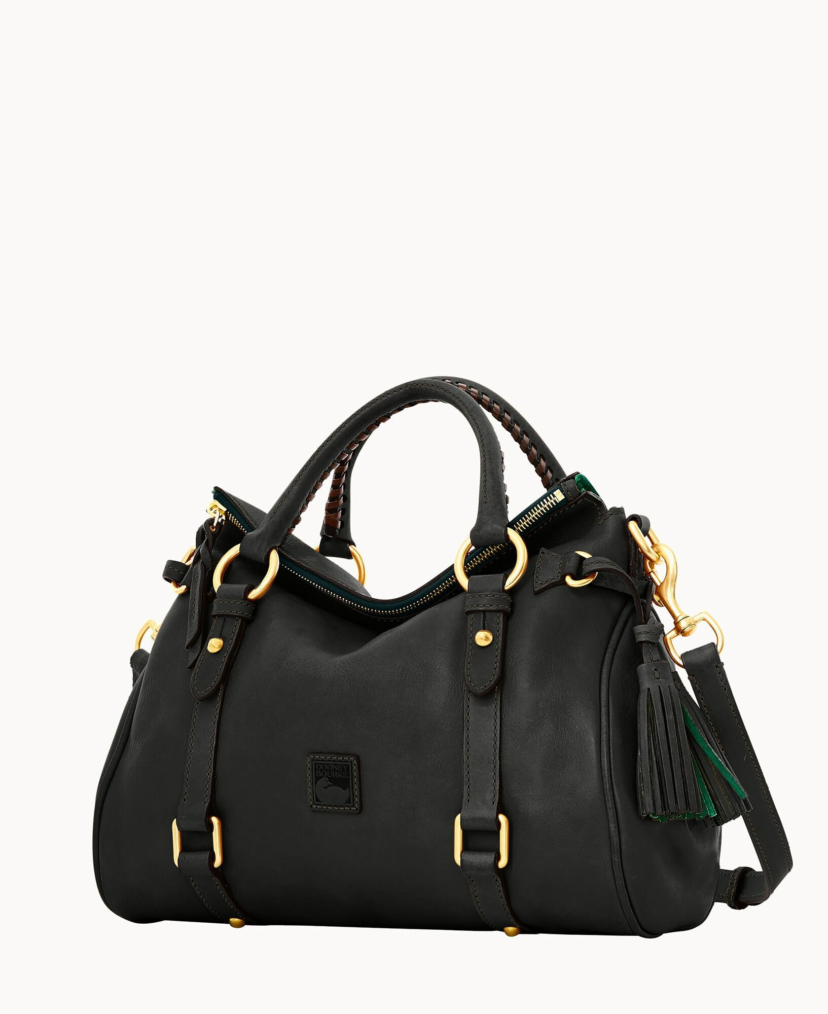 DOONEY & BOURKE FLORENTINE SATCHEL - BLACK