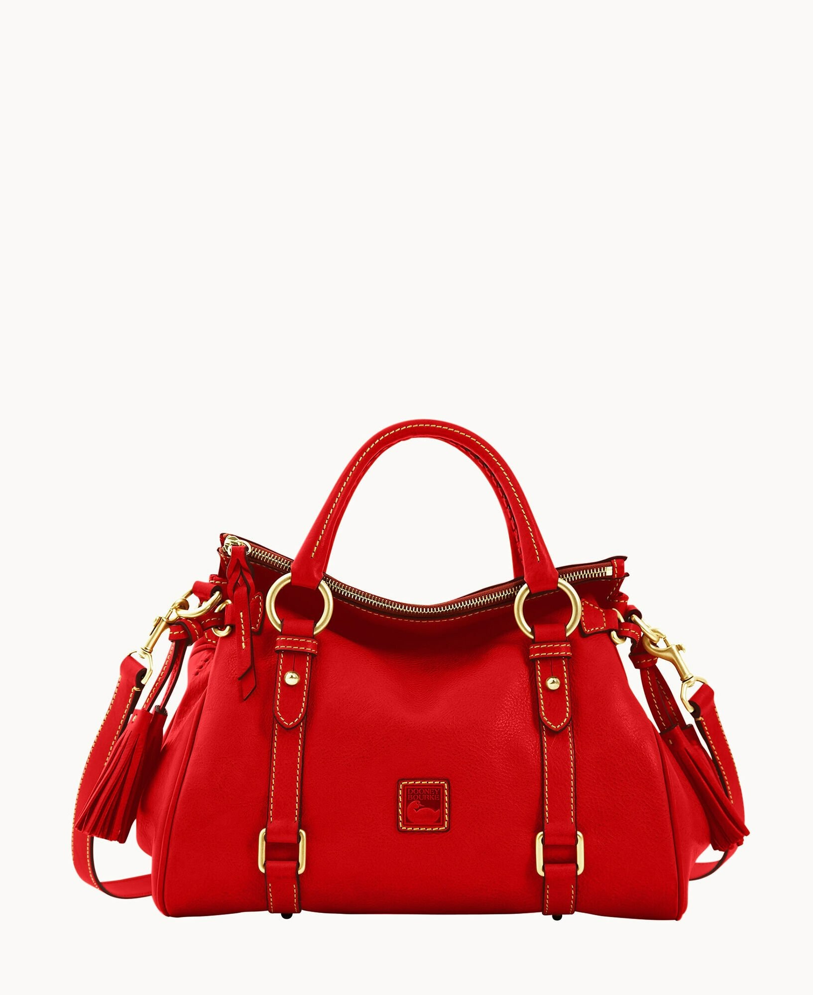 DOONEY & BOURKE FLORENTINE SATCHEL - RED