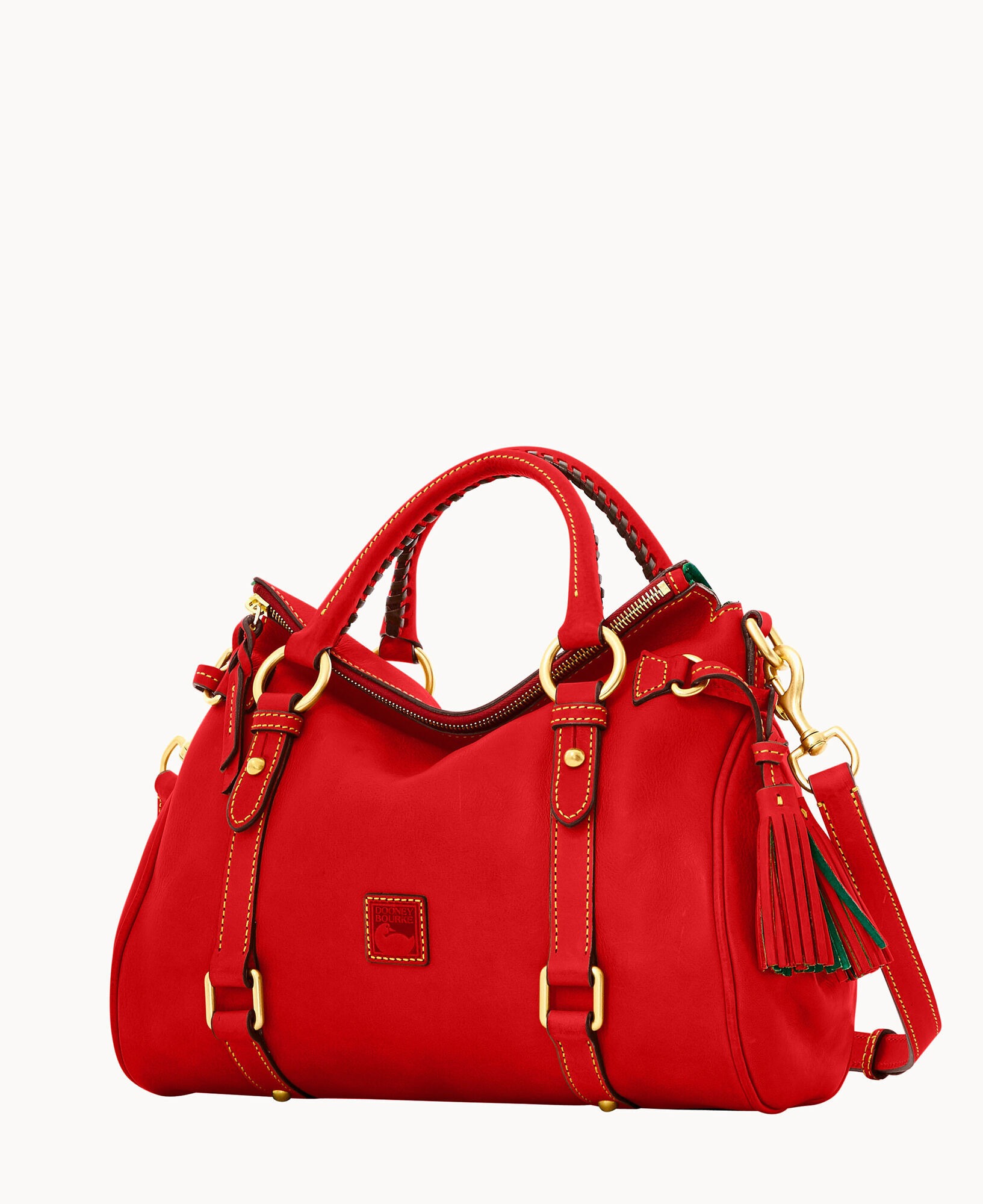 DOONEY & BOURKE FLORENTINE SATCHEL - RED