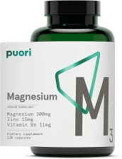 PUORI ORGANIC MAGNESIUM ZINC SUPPLEMENT - 120 KAPSUL
