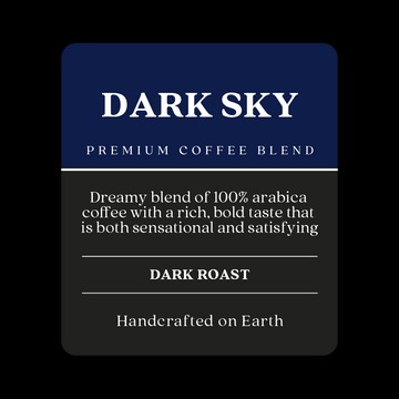 COPPER MOON DARK SKY SINGLE CUP - DARK ROAST - 12 ADET