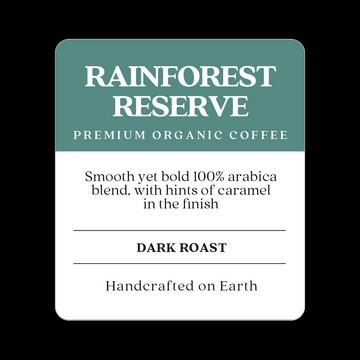 COPPER MOON RAINFOREST RESERVE ORGANIC SINGLE CUP - DARK ROAST - 12 ADET