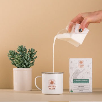 COPPER MOON RAINFOREST RESERVE ORGANIC SINGLE CUP - DARK ROAST - 12 ADET