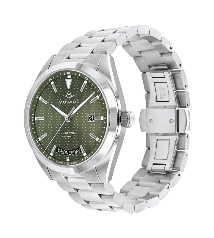 MOVADO HERITAGE SERIES DATRON AUTOMATIC - GREEN SUPER-LUMINNOVA WITH INDEX