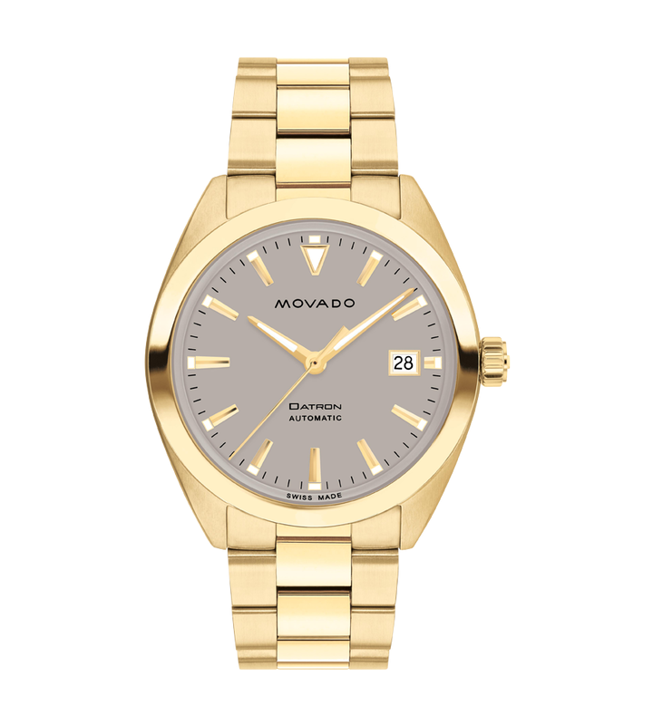 MOVADO HERITAGE SERIES DATRON AUTOMATIC - GREY SUPER-LUMINNOVA WITH INDEX