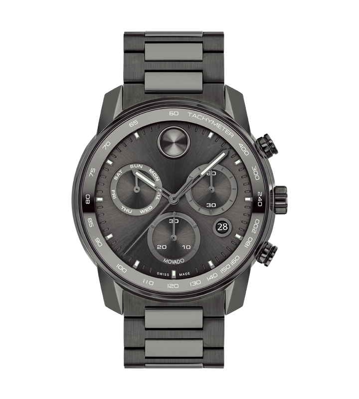 MOVADO BOLD VERSO - GUNMETAL WITH INDEX