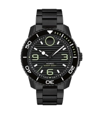 MOVADO BOLD TITANIUM - BLACK WITH ARABIC INDEX WITH INDEX