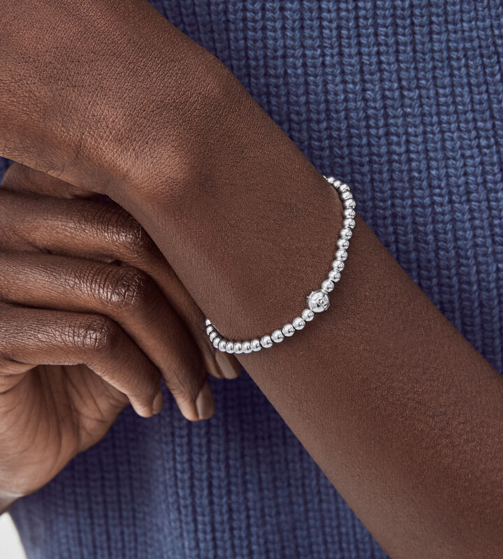 MOVADO WOMEN'S BEADED BRACELET - SILVER