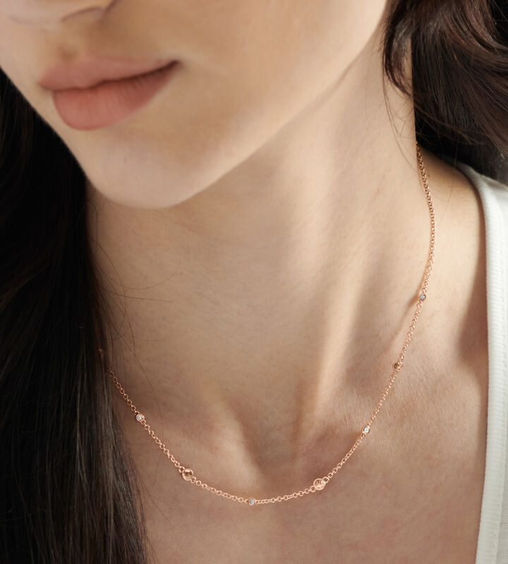 MOVADO DOT NECKLACE - ROSE GOLD