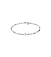 MOVADO WOMEN'S BEADED BRACELET - SILVER