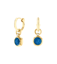 MOVADO GEMSTONE DROP HUGGIE - MAVI