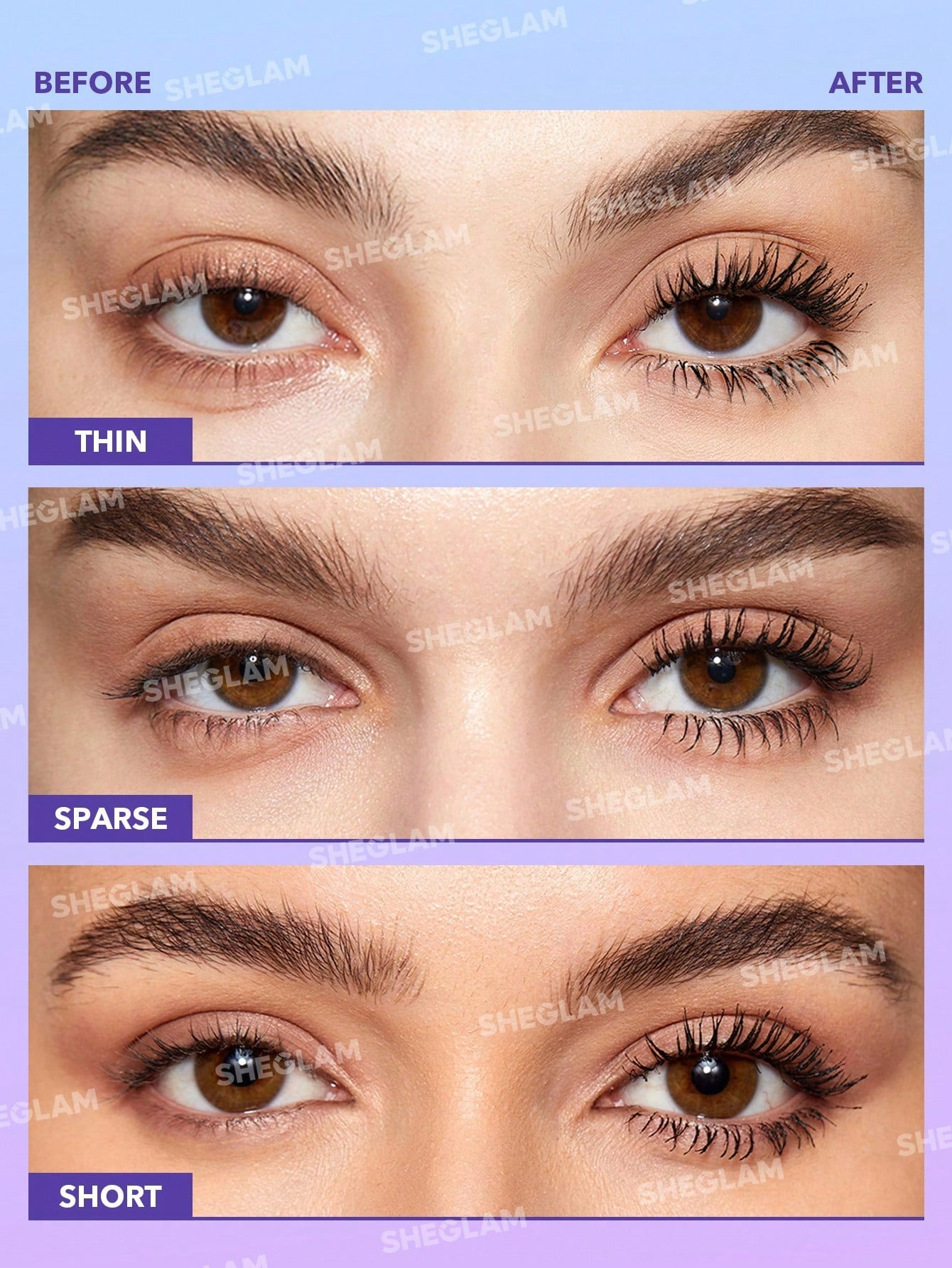 SHEGLAM FLUTTER WINK VOLUMIZING MASCARA - BLACK