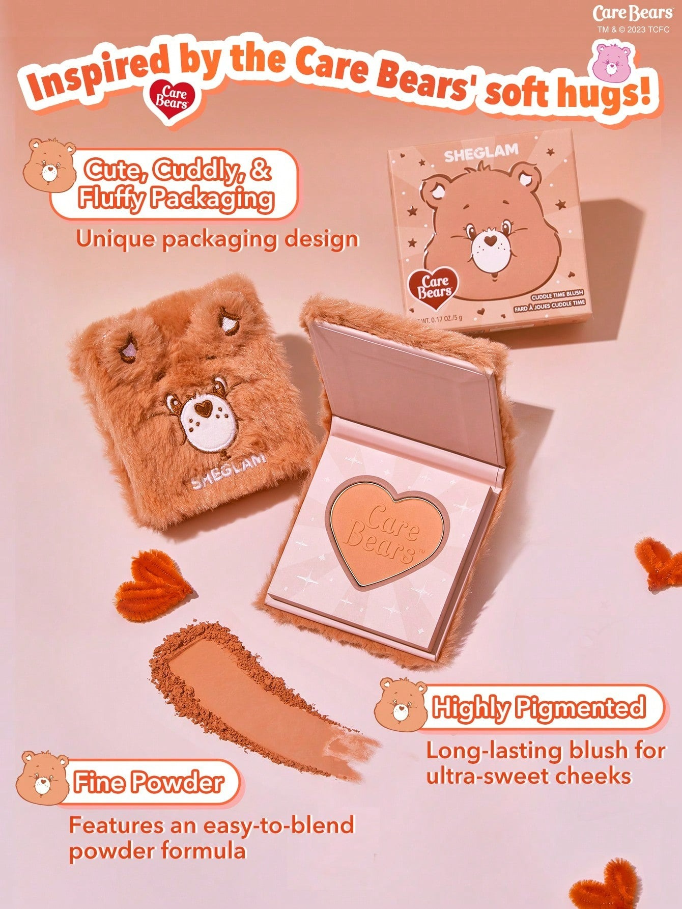 SHEGLAM CARE BEARS CUDDLE TIME BLUSH - THRILL SEEKER