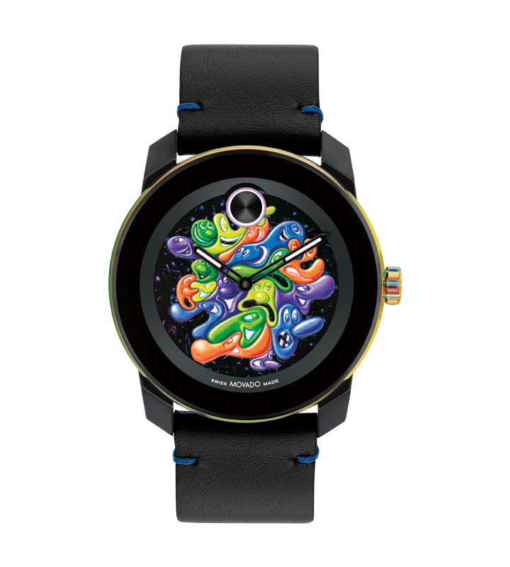 KENNY SCHARF X MOVADO - BLACK WITH INDEX