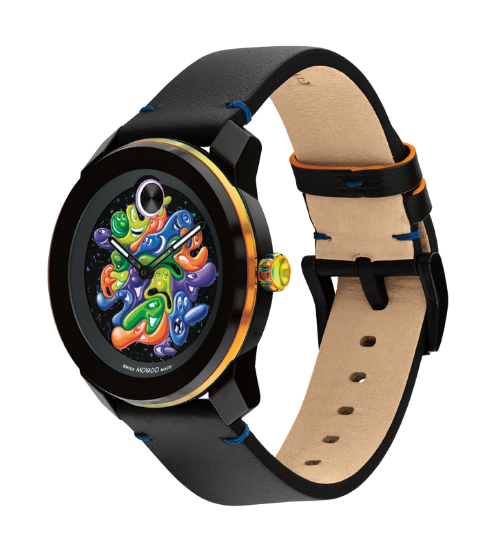 KENNY SCHARF X MOVADO - BLACK WITH INDEX