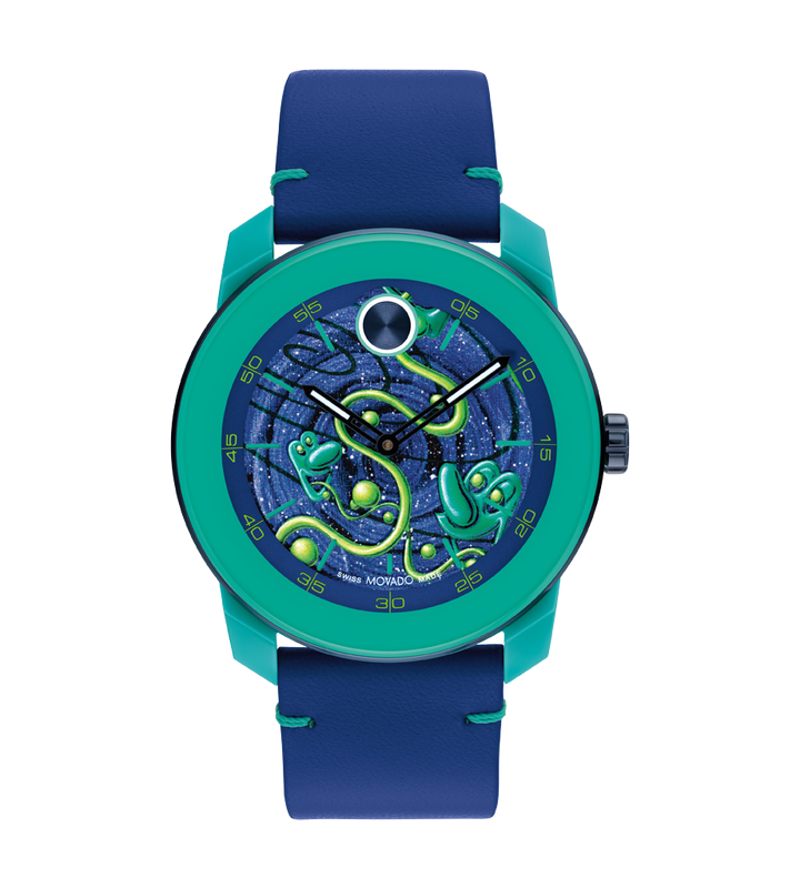 KENNY SCHARF X MOVADO - BLUE WITH INDEX