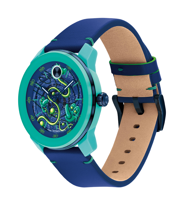 KENNY SCHARF X MOVADO - BLUE WITH INDEX