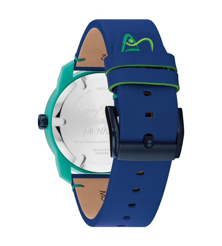 KENNY SCHARF X MOVADO - BLUE WITH INDEX