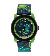 KENNY SCHARF X MOVADO - BLUE AND GREEN WITH INDEX