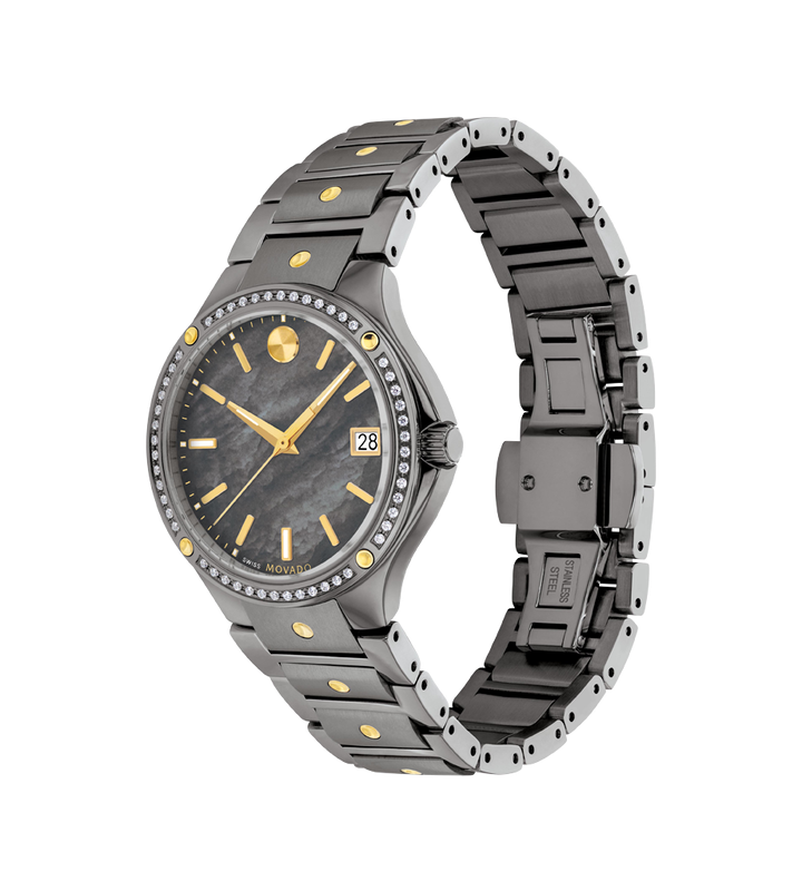 MOVADO SE - GREY MOTHER OF PEARL WITH INDEX