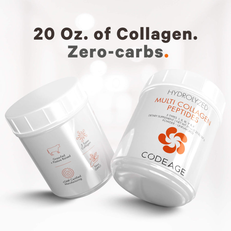 CODEAGE 5 TYPES COLLAGEN MULTI PROTEIN POWDER LARGE - 20 OZ