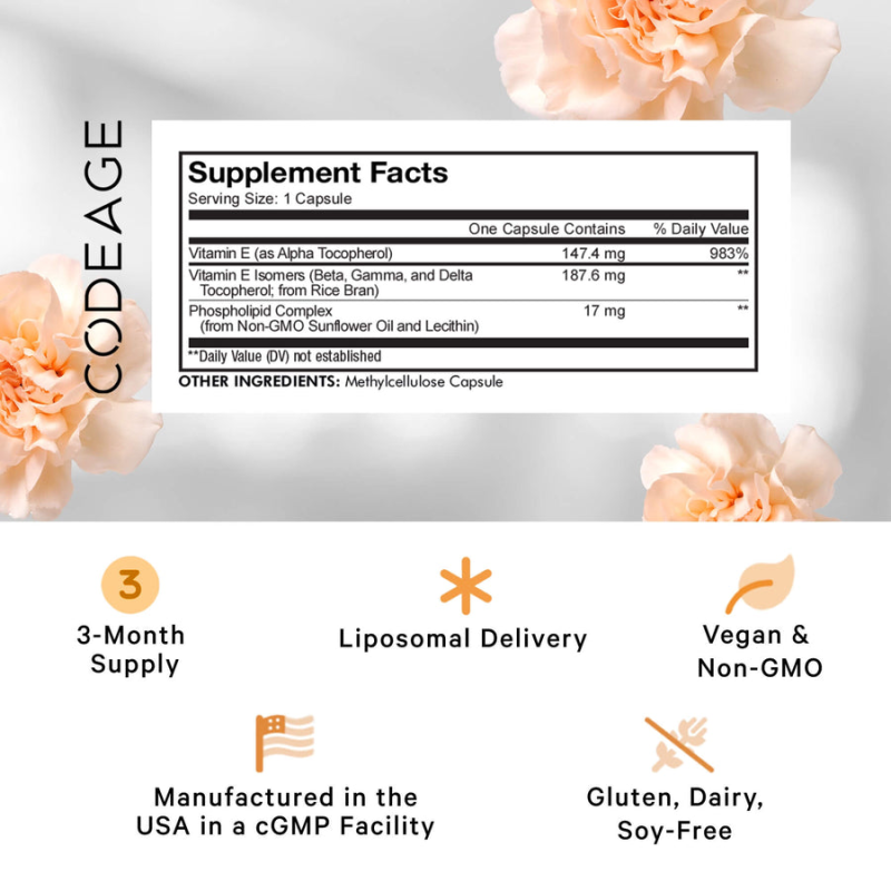 CODEAGE LIPOSOMAL VITAMIN E+- 90 KAPSUL