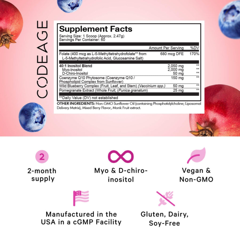 CODEAGE LIPOSOMAL OVARIAN INOSITOL+ POWDER - 5.2 OZ