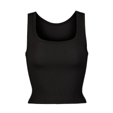 SKIMS COTTON RIB TANK - SOOT