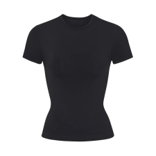 SKIMS SOFT SMOOTHING SEAMLESS T SHIRT - ONYX