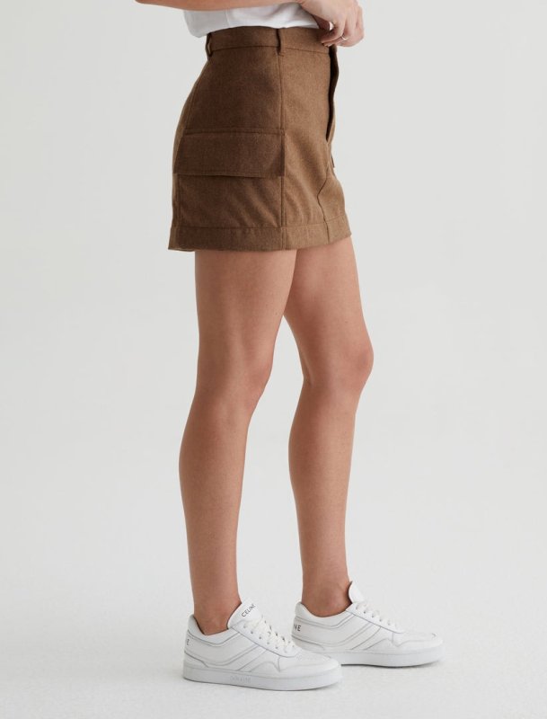 AG JEANS EMRATA X AG COLOMBO SKIRT - UMBER