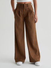 AG JEANS EMRATA X AG ULTRA HIGH RISE STRAIGHT LEG - UMBER