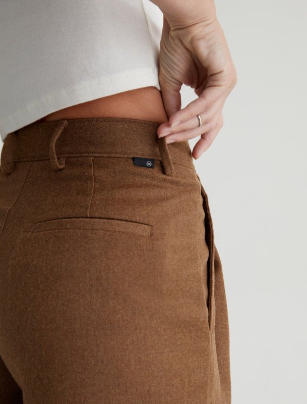 AG JEANS EMRATA X AG ULTRA HIGH RISE STRAIGHT LEG - UMBER